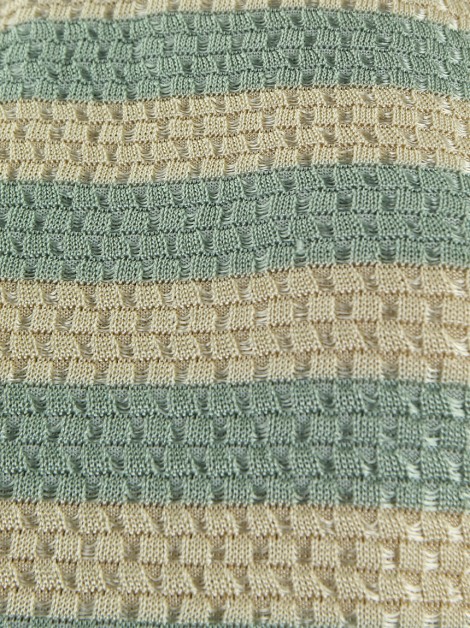 Vestido Renata Campos Tricot Bicolor