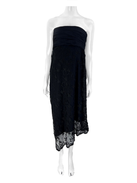 Vestido Demi Queiroz Rendado Preto