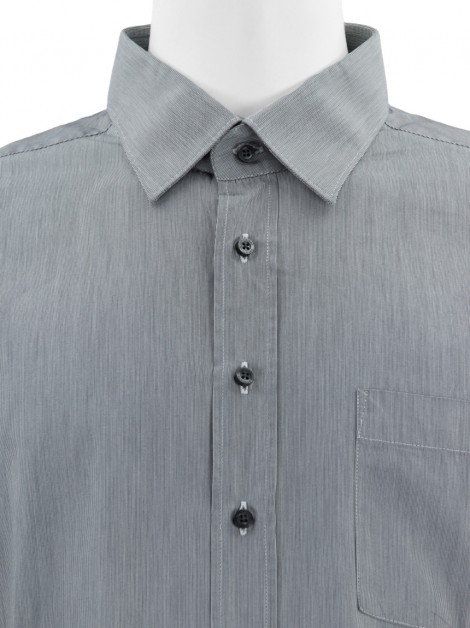 Camisa Artigiano A Misura Tecido Cinza Masculina