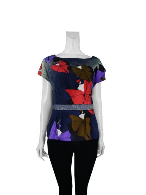 Blusa André Lima Seda Estampada
