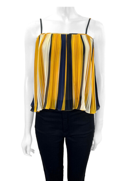 Blusa Farm Plissada Multicolor