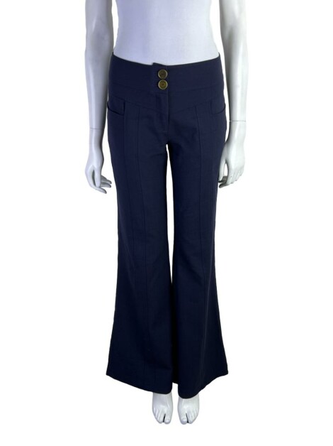 Women's navy blue bell bottom pants