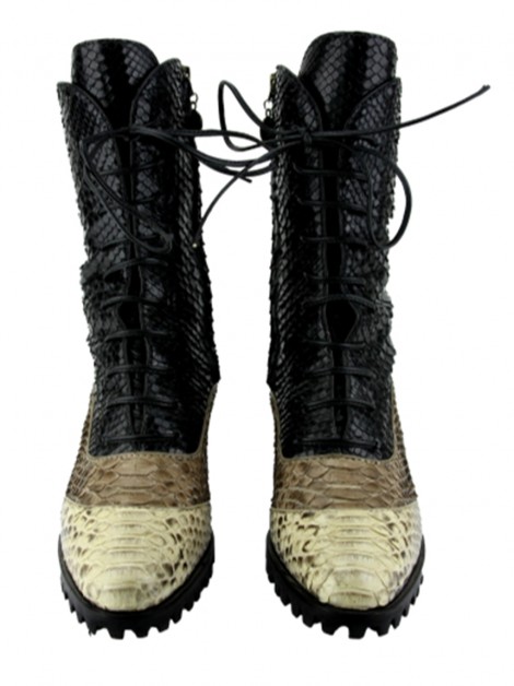 Bota Invitto Python Tratorado Multicor