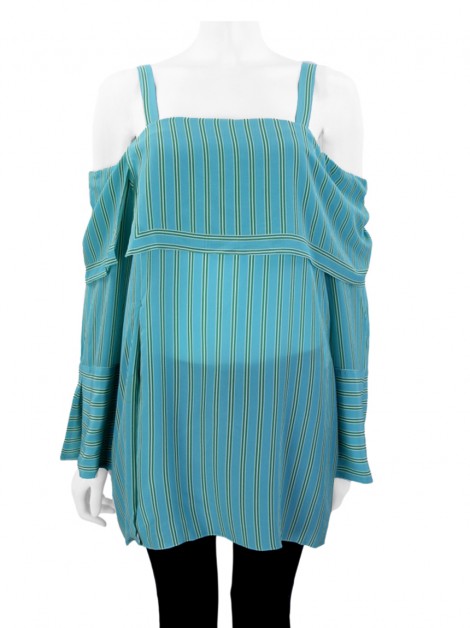 Camisa Eva Seda Listrada