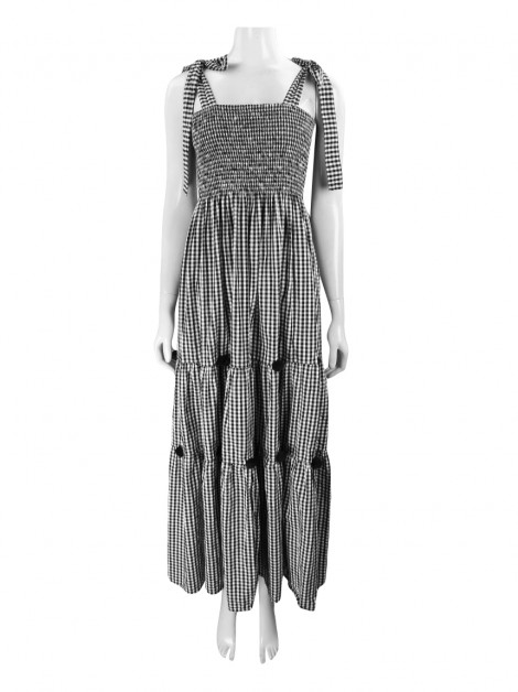 Vestido Sohoostyle Longo Quadriculado