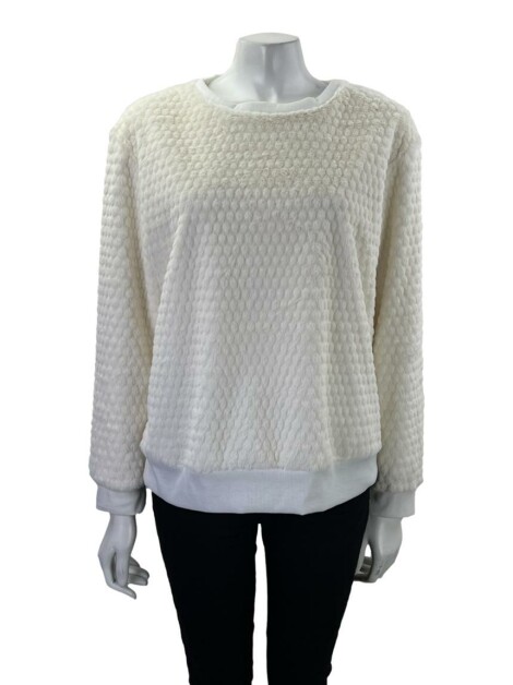 Casaco Nosh! Pelúcia Off-White