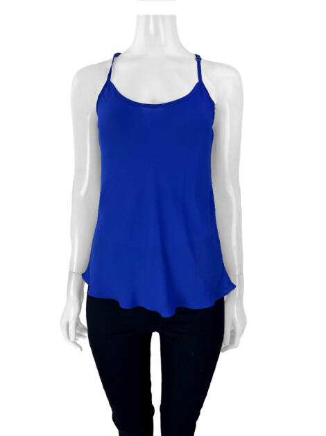 Blusa Costume Tecido Azul