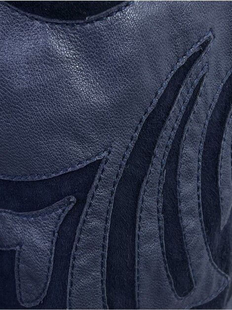 Calça Haute Hippie Couro Azul