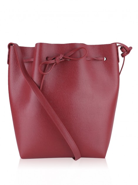 Bolsa Mansur Gavriel Bucket Bag Flamma