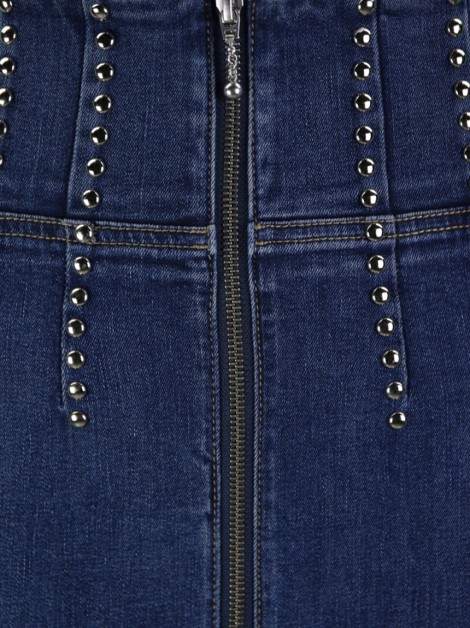 Saia Current Elliott Lápis Tribly Jeans Azul