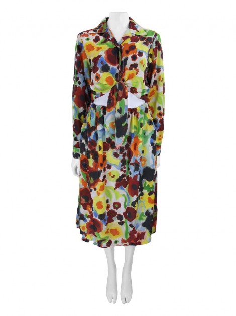 Vestido Vanda Jacintho Midi Colorido