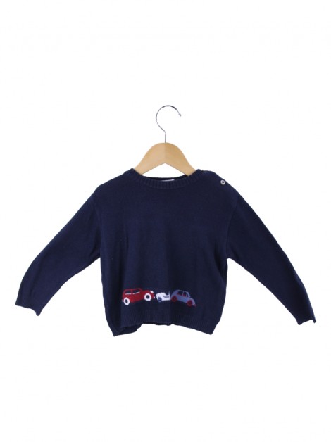 Casaco Paola da Vinci Tricot Azul Infantil