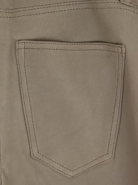 Calça Current Elliott Couro Skinny Etoupe Infanto-Juvenil