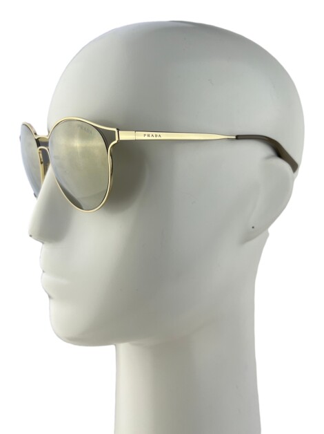 Óculos Prada SPR62S Mirrored Dourado