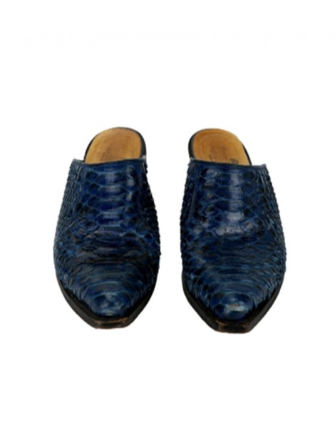 Sapato Tony Mora Clog Python Azul
