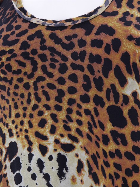 Blusa Essenciale Seda Animal Print