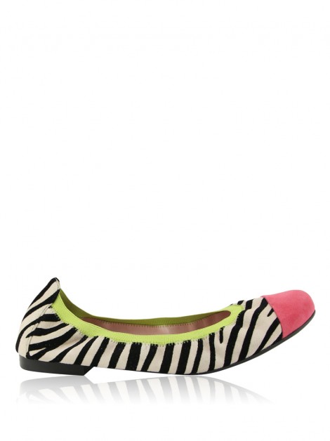 Sapatilha Pretty Ballerinas Camurça Zebra