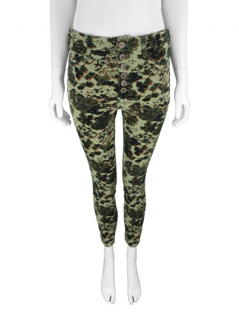 Calça Anthropologie Veludo Camuflada