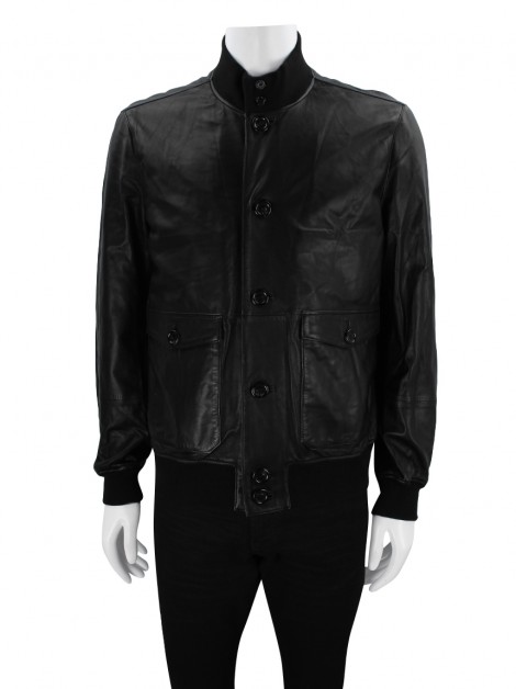 Jaqueta Fratelli Rossetti Biker Couro Preto
