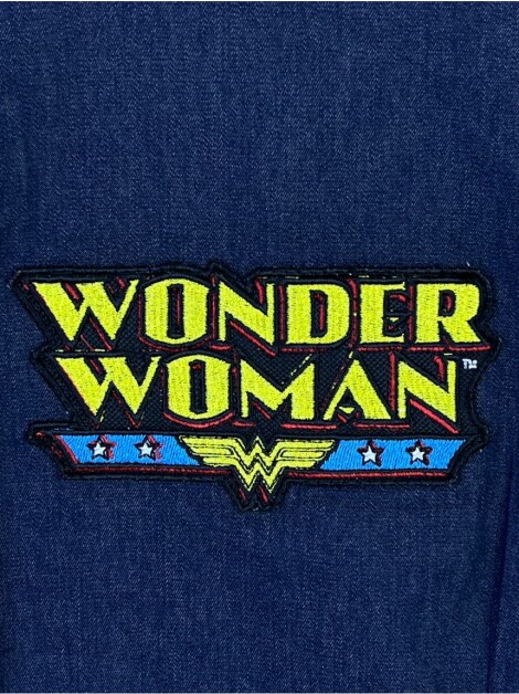 Camisa Blessed Wonder Woman Jeans Infantil