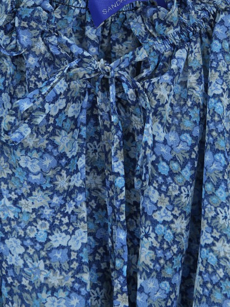 Saída de Praia Sandro Barros Estampado Azul