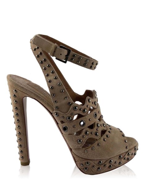 Sandália Alaia Suede Rosê