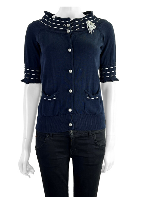 Blusa Luisa Spagnoli Tricot Azul