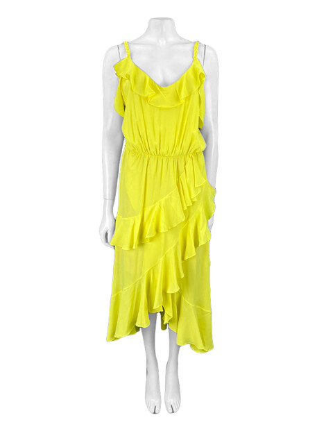 Vestido de Festa Renata Campos Longo Amarelo