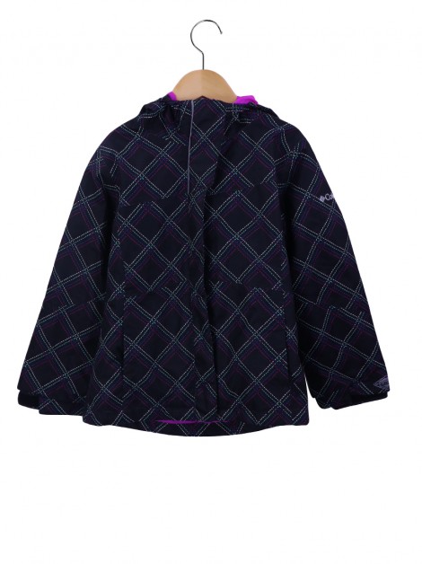 Casaco Columbia Preto Estampado