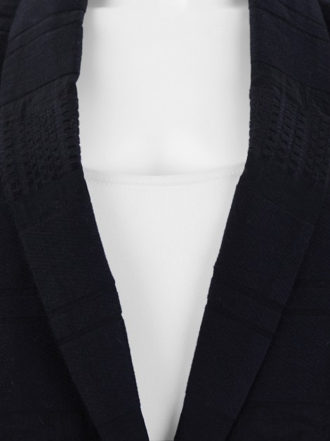Blazer Armani Exchange Algodão Texturizado Preto