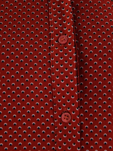 Camisa Sacada Poá Terracota