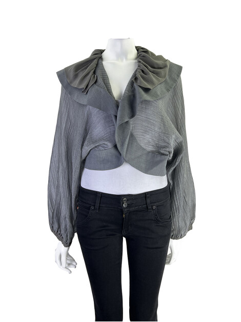 Casaco Clo Orozco Cropped Cinza