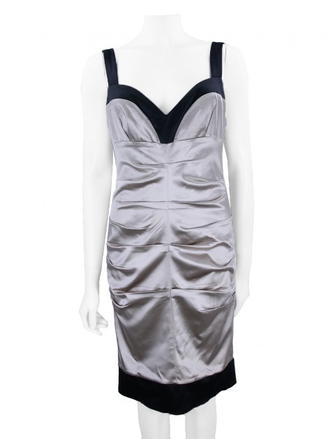Vestido Nicole Miller Reto Bicolor