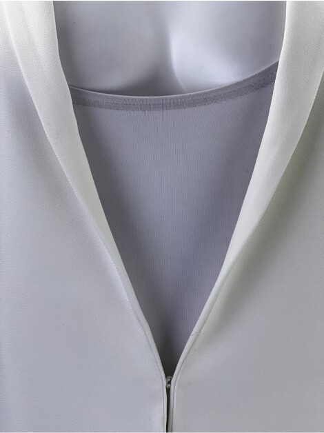 Blazer Derek Lam Tecido Off-White Detalhe Costas