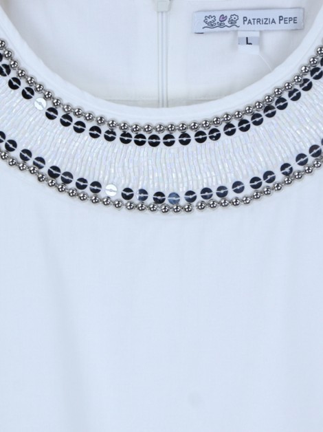 Vestido Infantil Patrizia Pepe Evasê Branco