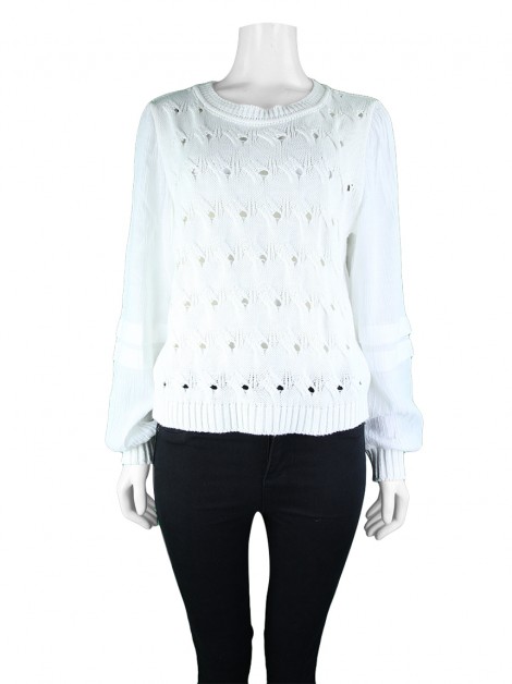 Blusa Skunk Knit Off-White