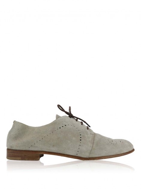 Sapato Fratelli Rossetti Oxford Suede Cinza