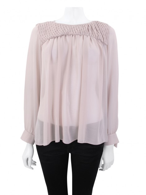 Blusa Lia Souza Tecido Franzido Rosê