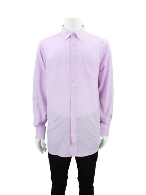Camisa Artigiano A Misura Tecido Lilás Masculino
