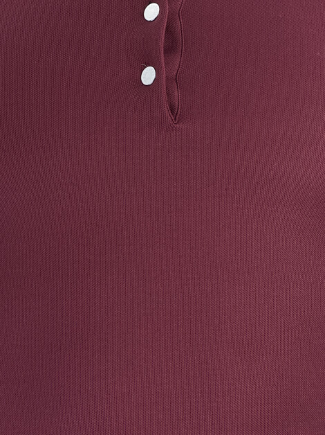 Blusa Hermès Polo Bordô