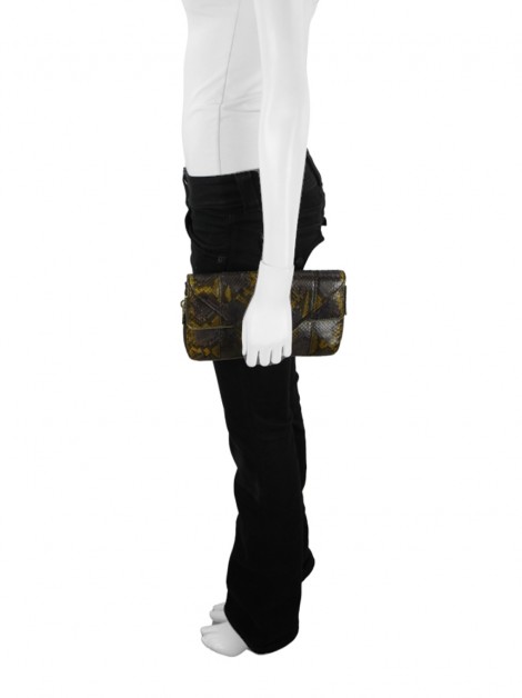 Clutch Brian Atwood Carla Python Bicolor