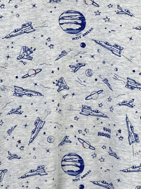Macacão Petit Bateau Estampa Foguetes