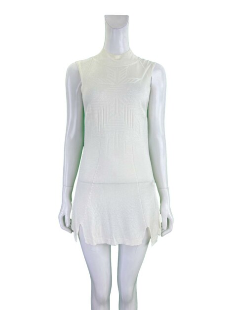 Vestido Alcaçuz Tricô Off-White