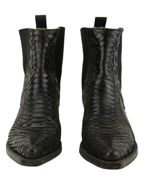 Bota Tony Mora Python Preta