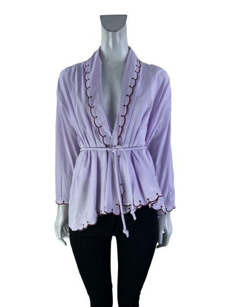 Blusa Allmost Vintage Bordado Lilás