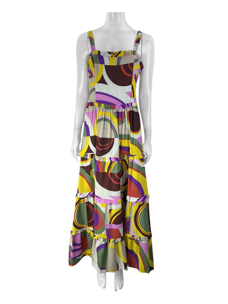 Vestido Allmost Vintage Longo Estampado
