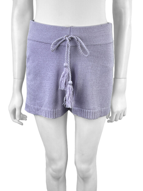 Short CAOS Tricot Roxo