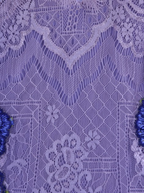 Vestido Lethicia Bronstein Renda Lilás
