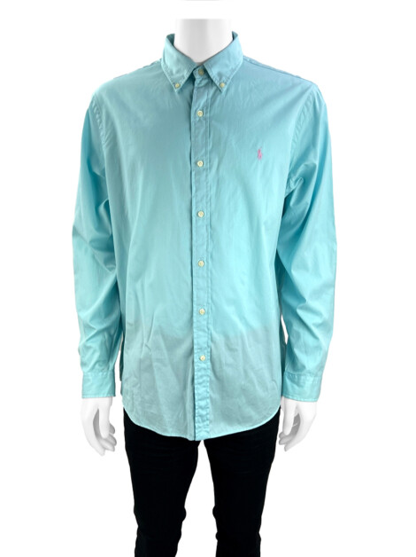 Camisa Ralph Lauren Tecido Azul Claro