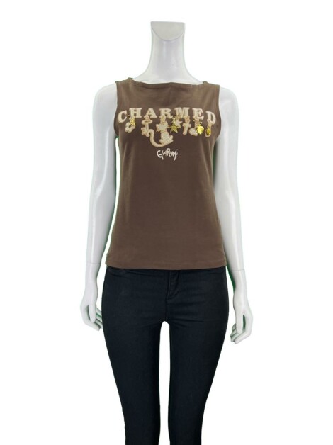 Blusa Guaraná Brasil Pingentes Marrom